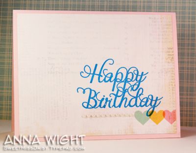 Happy Birthday w/ Hearts and Pearls
