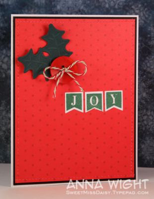 JOY Banner
Made with Alpha4Banners and the Sizzix Holly Embosslit
