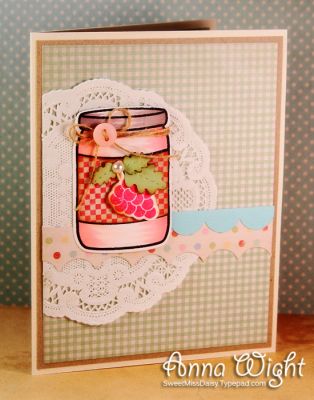Jelly on Doily  :)
