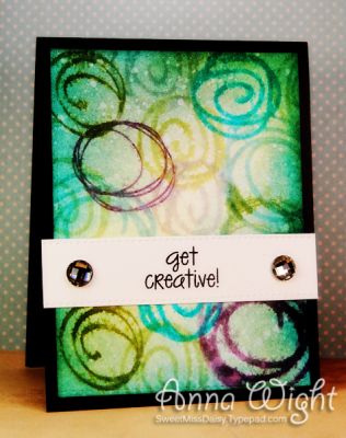 Get Creative!
Used various colors of ink and watercolor paper to create a fun, wild background!
