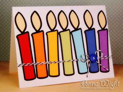 Rainbow Candles
