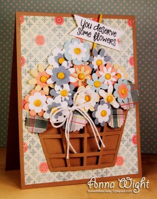 Basket of Flowers for You
Love the new basket die, and dressed it up with LOADS of mini blooms!
