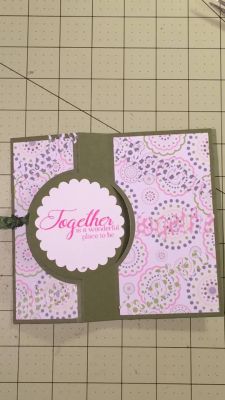Inside of Together card
Made with February Kit Club 2016 supplies
