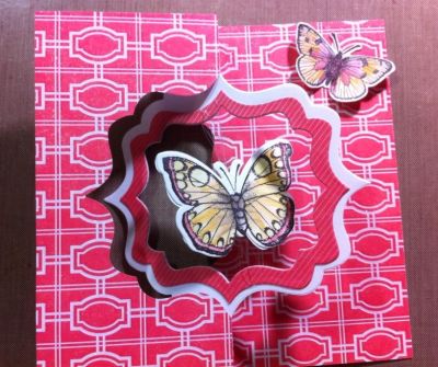 floating butterfly
