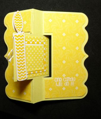 inside of card 
I've created this card using my candles4birthday along with my matching dies. I just love Yellow :-) I also used the foryou & thank you square Framelits. along with the white stamping pad, something new for me. 
