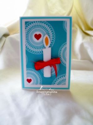 Birthday Candle 
Hi, Ive used My Card kit papers and the collection of Candlestostamp stamps and dies. 

