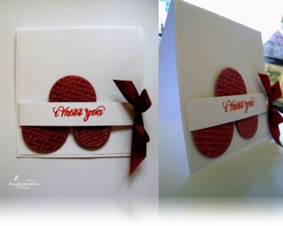 A quick card using formalwords2stamp and sentiments4circles 
