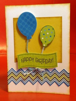 Balloons2cut birthday card
