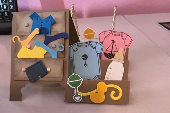 Step up die  baby die set 
Keywords: Baby card