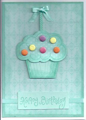 birthday cupcake card
