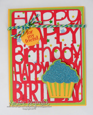 Happy Birthday Card Front
Keywords: Sizzix background die happy birthday cupcake triplit tag