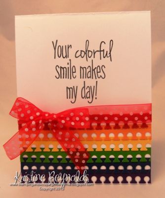 **Colorful Notebook Edge
Used the Notebook edge die for this one!
