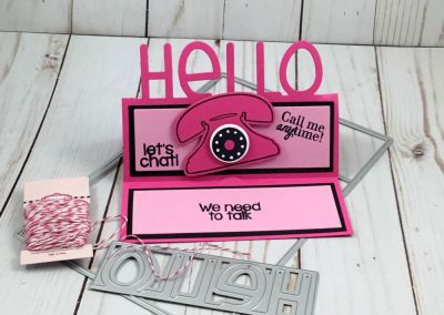 Hello
Keywords: work stand up card drop in hello phone4you