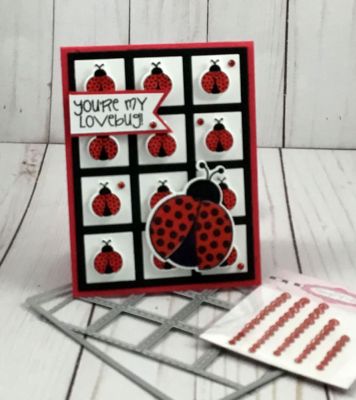Ladybug Stitched Window 
Keywords: stitched window die ladybugs2love