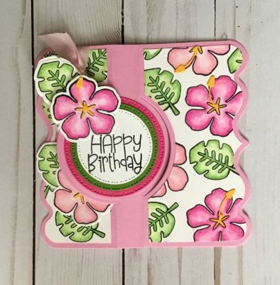 Flower Flip it opened
Keywords: tropical2stamp solids4tropical flip it birthday