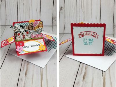 Bold Birthday Box
I created a fun box card and used the new Bold Birthday stamps for the back side!
Keywords: farmanimals2stamp morefarmanimals2stap box card die bigboldbirthday2stamp birthday farm