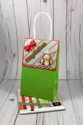 Reindeer Gift Bag
Keywords: reindeerpudgie gift bag christmas