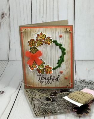 Fall Wreath
Keywords: Wreath2stamp fall leaf dies leaf2stamp grateful thanks thankful