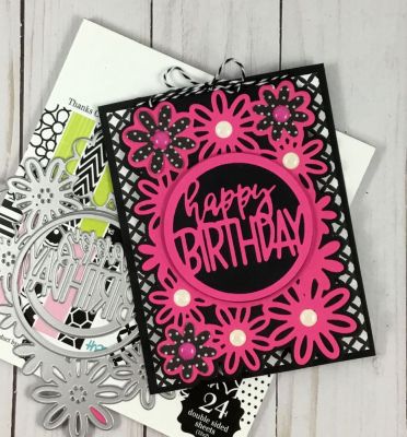 Happy Birthday floral drop 
Keywords: Happy Birthday floral drop in