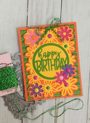Birthday Flowers
Keywords: Happy Birthday floral drop in die flowers