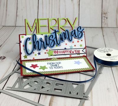 Merry Christmas
Keywords: christmas word stand up extras word stand up card die statement set