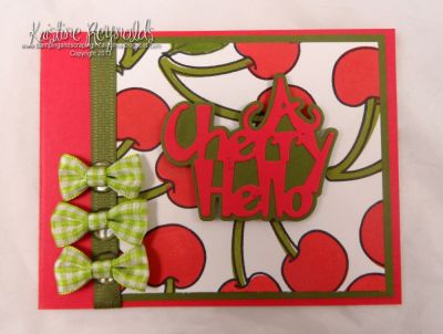 *A Cherry Hello
Keywords: cherries2stamp, Cherry Hello die