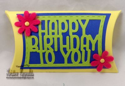 *Birthday Pillow Box
Keywords: pillow box die