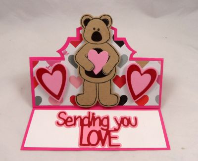 *Sending you my love
Keywords: stand up card bear love