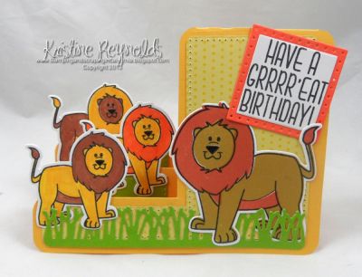 *Grrreat Birthday
Keywords: Lion2stamp lion dies step up card die grass die