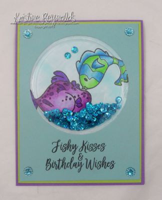 Fishy Shaker card
Keywords: fish2stamp circle dies fish dies