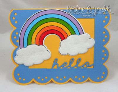 Hello Rainbow
Keywords: Sizzix lovelyy drop in rainbow2stamp