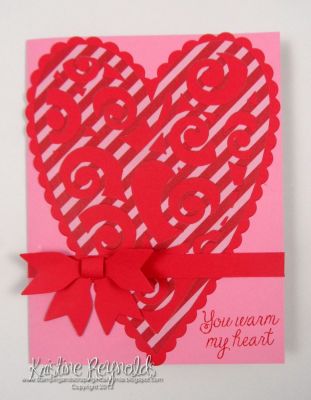 Scallop Heart Card
Keywords: sizzix scallop heart fold it friend bow
