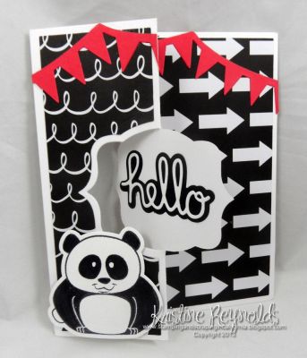 Hello Pudgie
Keywords: Royal flip it panda pudgie sizzix banner drop ins