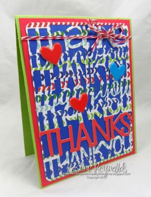 Thanks!
Keywords: thank you card front die