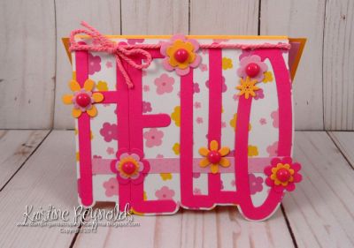 Pink Flower Hello
Keywords: Hello drop in die
