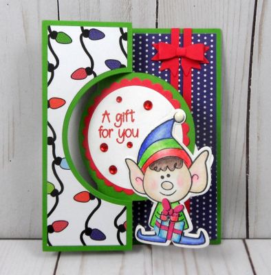 A Gift for You
Keywords: elves2stamp circle flip it Christmas elves
