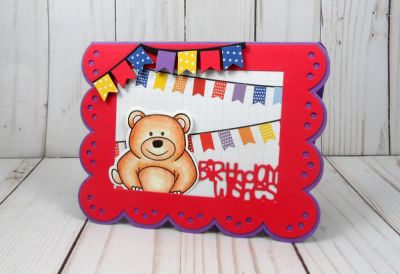 Birthday Bear
Keywords: bearpudgie27 Sizzix greetings scallop edge drop in birthday bear