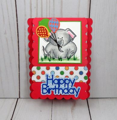 Scallop Elephant
Keywords: sizzix card scallop drop in elephantpudgie Happy Birthday
