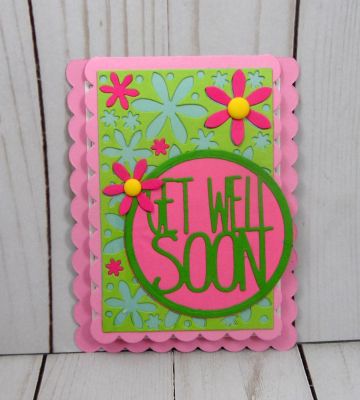 Get Well Flowers
Keywords: Sizzix card scallop drop in get well circle die