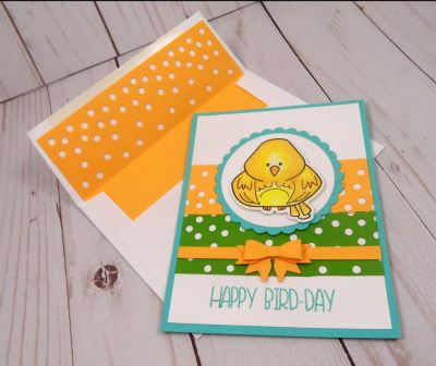 Chick Card w/ Envelope
This is a super fun way to dress up your envelopes!  You can also use these dies for cards!

