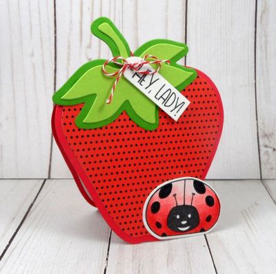 Strawberry and Ladybug
Keywords: strawberry fold it ladybug pudgie