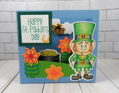 Leprechaun Scene
Keywords: shadow box die leprechaun st. patricks day