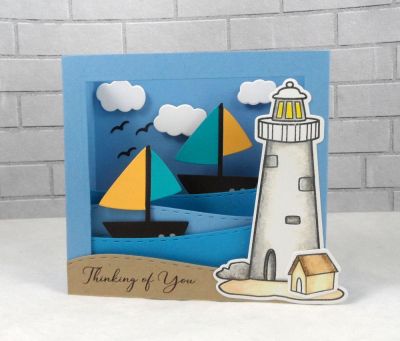 Lighthouse Scene
Keywords: lighthouse lighthouse2stamp ocean sailboat sea sailboat2stamp shadow box die