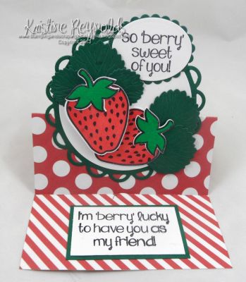*Berry Sweet
Keywords: strawberries2stamp, Sizzix circle stand up card