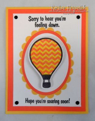 *Hope You're Soaring Soon
Bright get well card with the new Hot4Ballons set
Keywords: Hot4balloons, get well