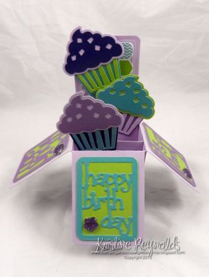 *Birthday Box Card
Keywords: Box Card Die cupcake triplit