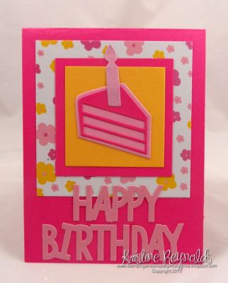 Birthday Cake Card
Keywords: cake and candle dies