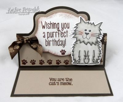 The Cats Meow
Keywords: Sizzix Royal Stand Up, cat2stamp, sayings4cats