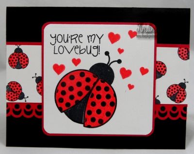 Love Bug
I couldn't wait to ink up this cute new set!  Hope to play more this weekend!
Keywords: ladybugs2love, love bug, 
