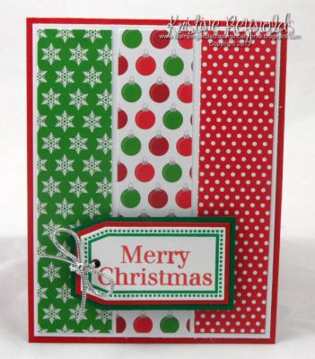 Christmas Tag Card
Keywords: Sizzix Tags framelits w/ stamps